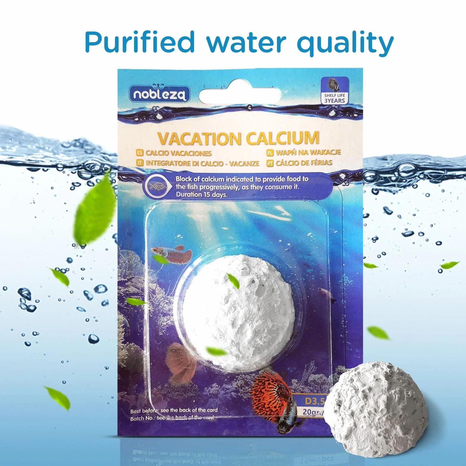 Nobleza Aliments pour Poissons de Vacances 15 Jours 4 Pack
