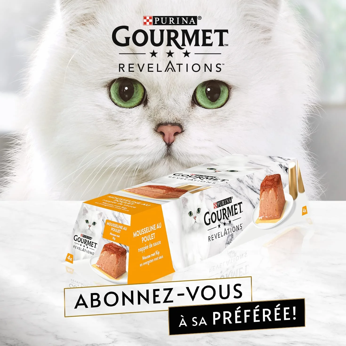 GOURMET REVELATIONS Mousseline Poulet Bœuf 48x57g