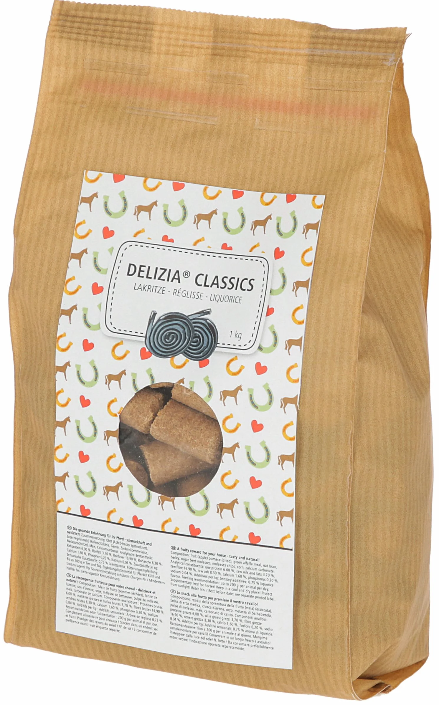 Kerbl Friandise Delizia réglisse 1 kg pour Chevaux