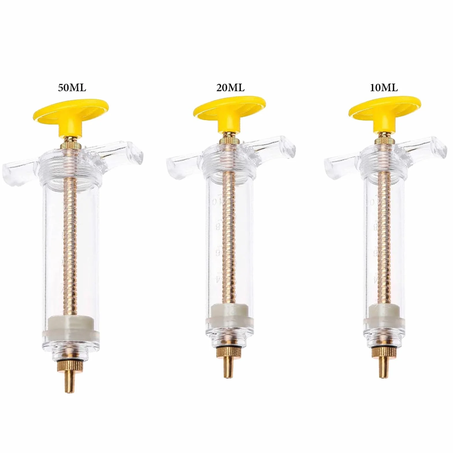 Sarini Lot 3 Tubes Alimentation Mangeoire Oiseaux Cuillères Gavage Incurvés 20 ML 10 ML 50 ML