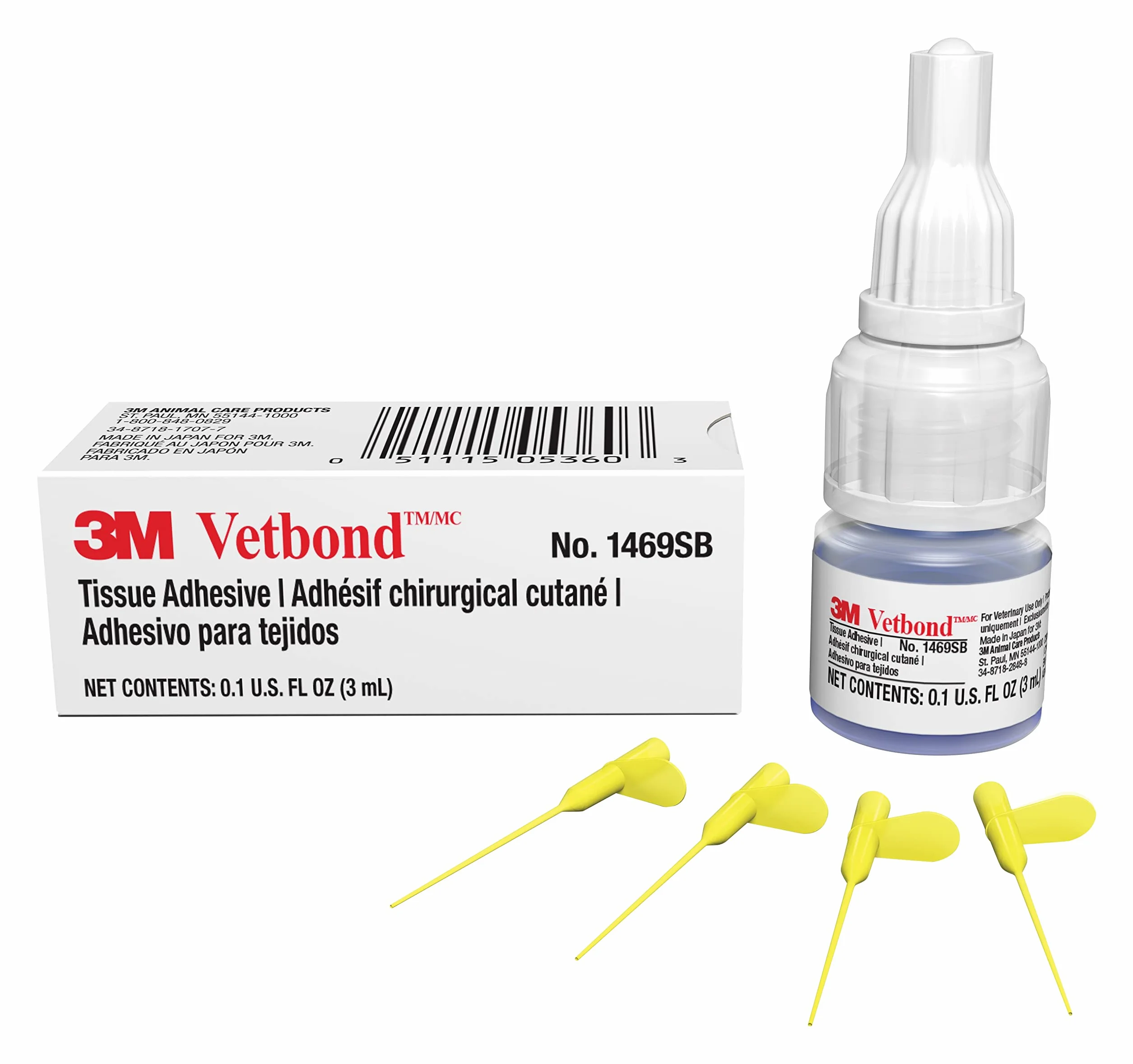 3M Animal Care Vetbond Tissue Adhesive Strong Bond Reusable Applicator Tips