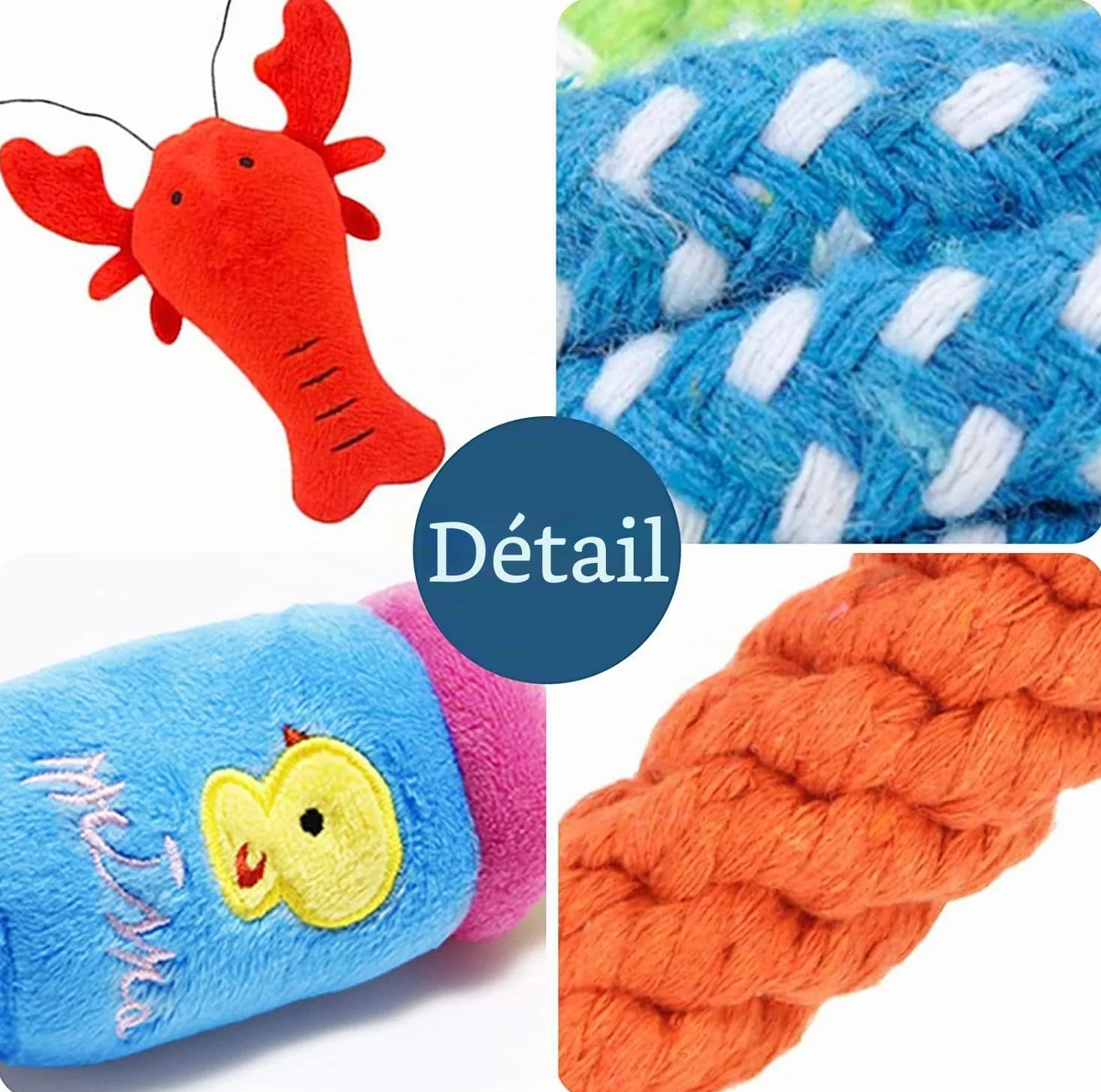JOYBOY Jouets pour Chien 18 Pièces Corde à Mâcher Durable Indestructible