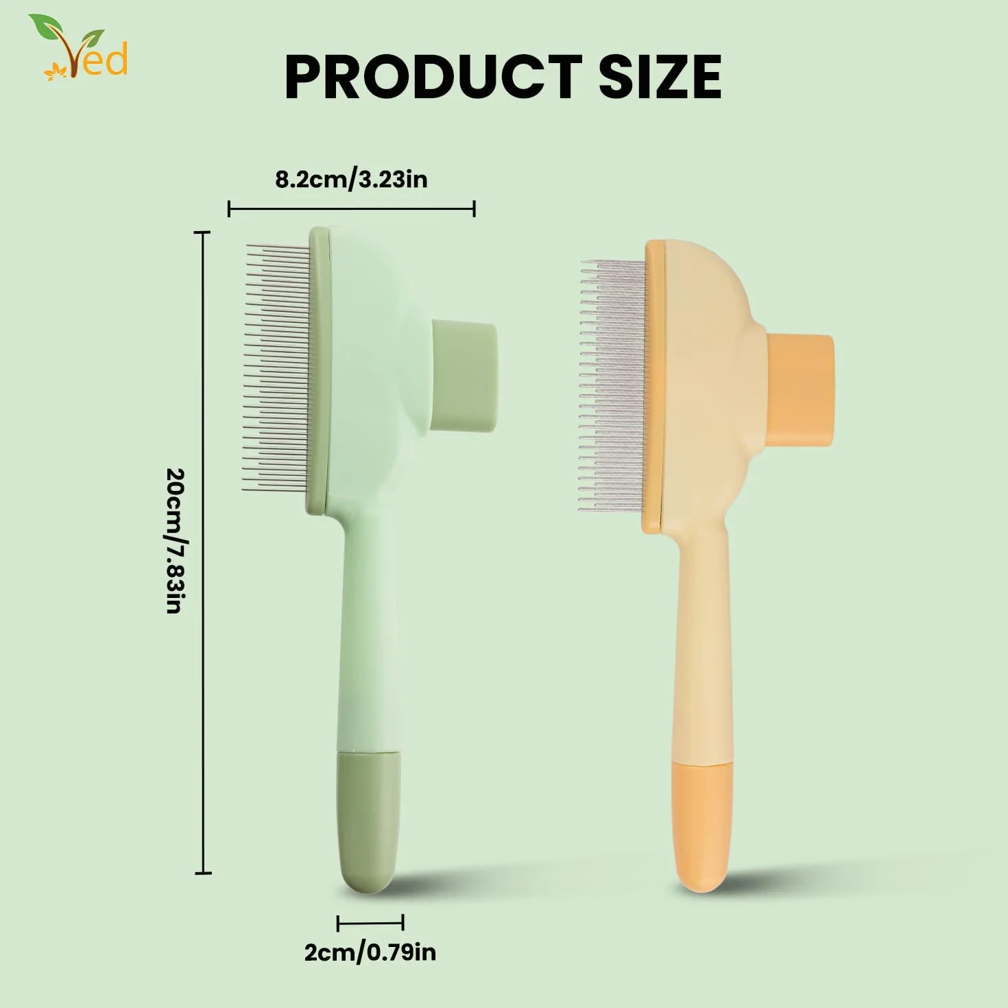 Activ Pet Peigne Anti Puces Pour Chat Brosse Anti-Puces Outil Toilettage