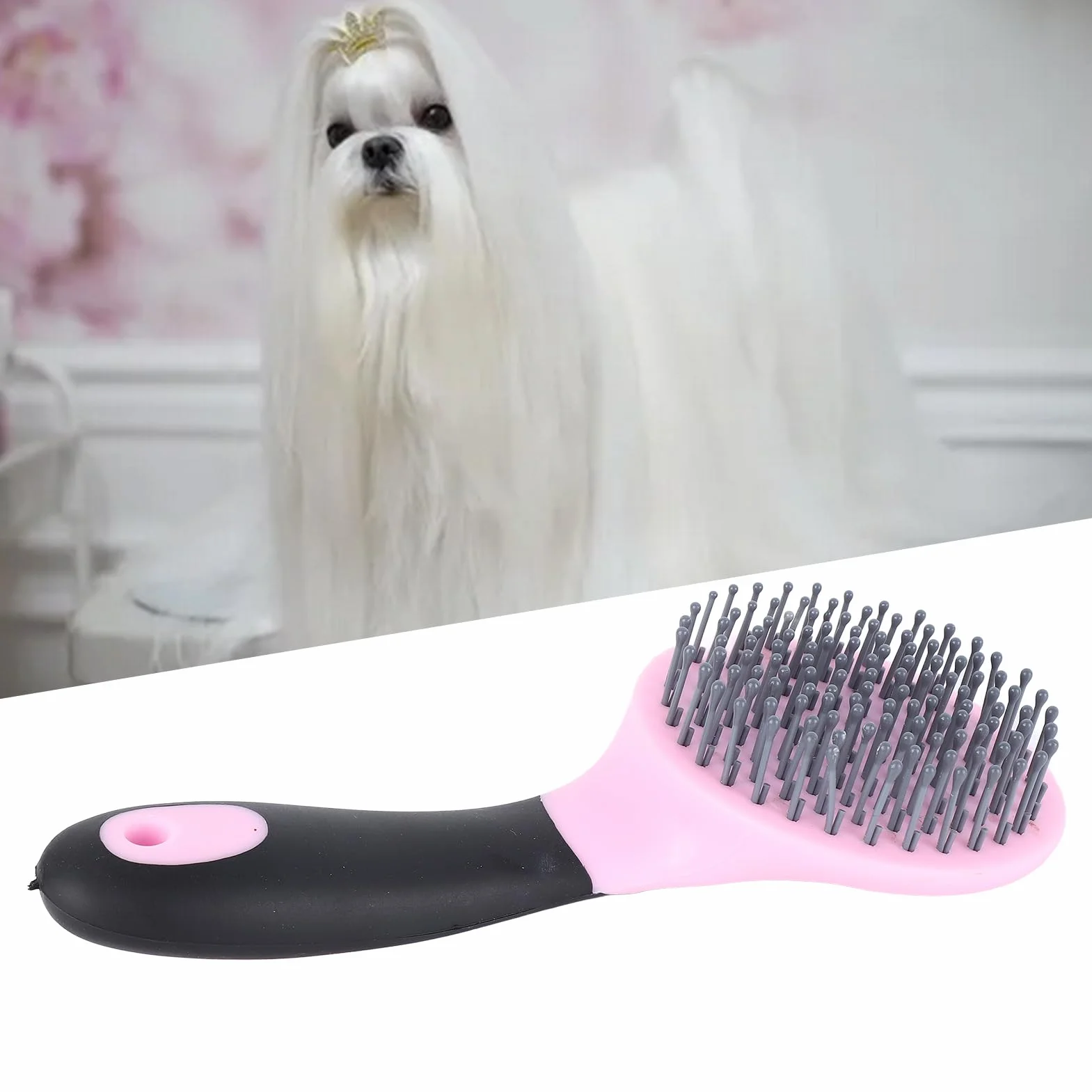 Brosse de Toilettage pour Chevaux, Peigne en Crin de Cheval, Flexible, Massage Léger