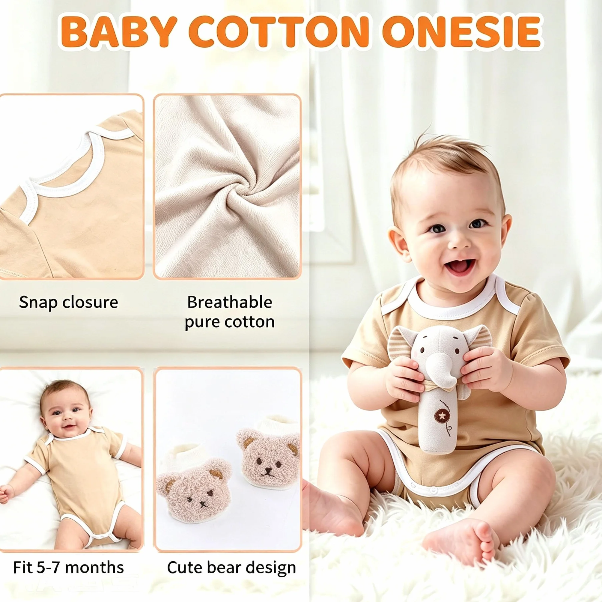 Ensemble cadeau bébé nouveau-né avec body doudou bavoir chaussettes hochet boîte souvenir cartes baby shower