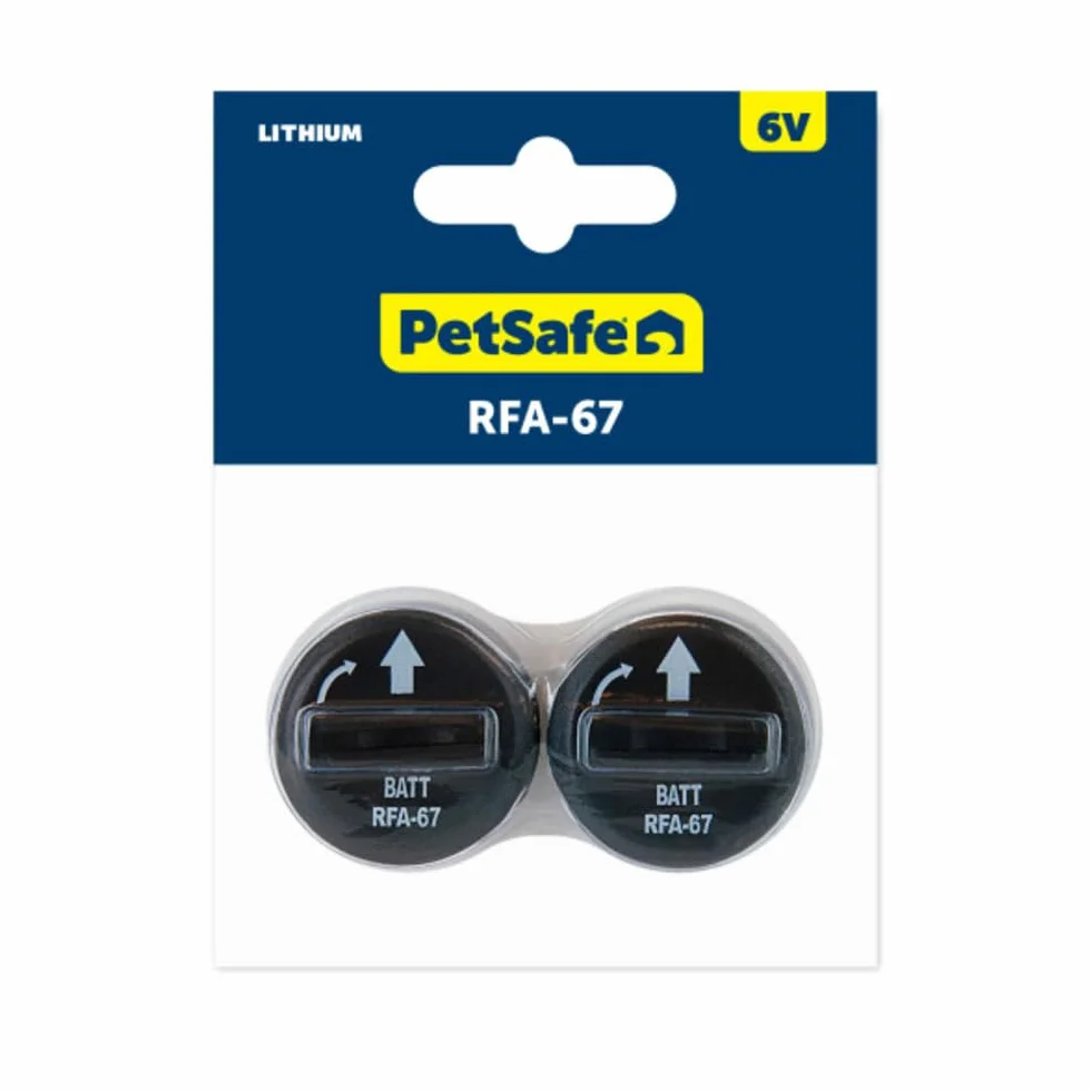 PetSafe Batterie de Remplacement RFA-67 6V par 2 Piles Lithium Étanches