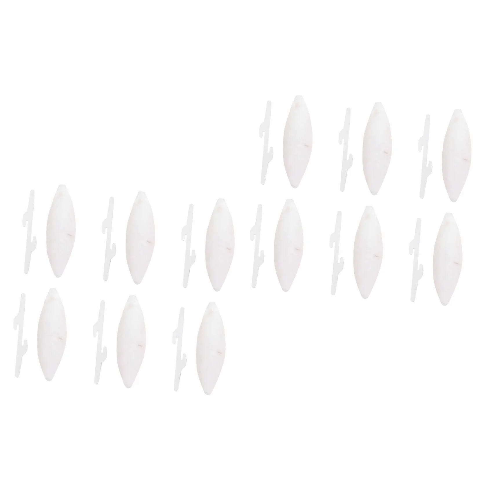 GALPADA 36 Ensembles Lot de Os de Seiche à Mâcher pour Petits Animaux de Grignotage Naturel Calcium avec Support Métallique pour Hamsters Cochons et Oiseaux