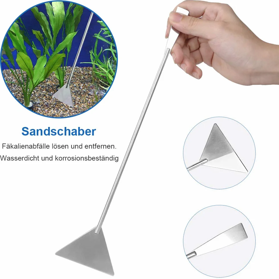 SlowTon Aquarium Tool Set 5-en-1 Pince en Acier Inoxydable