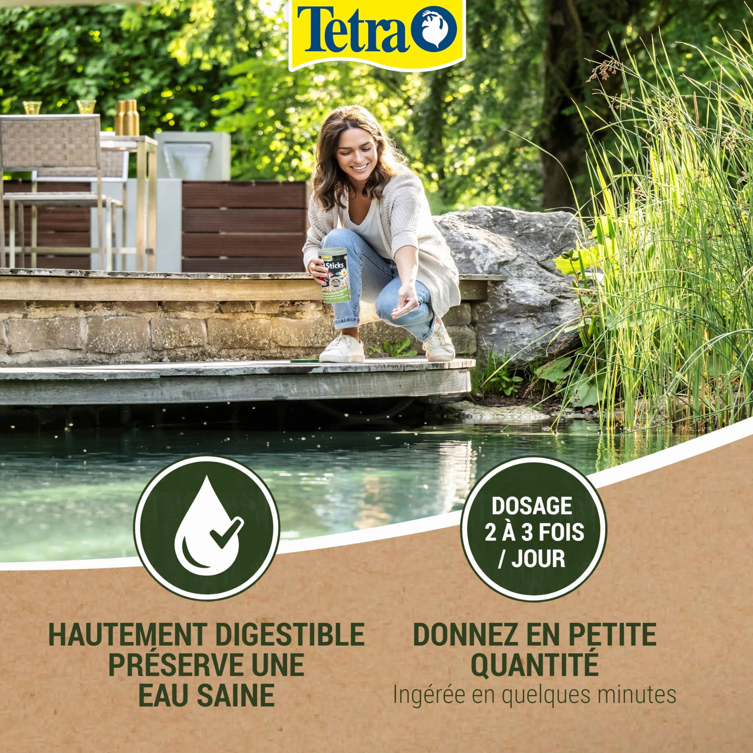 Tetra Pond Sticks Mini 1 L – Alimentation Quotidienne pour Poissons de Bassin
