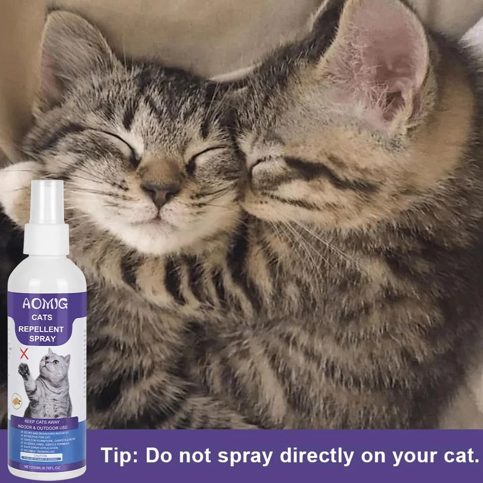 Spray Répulsif pour Chat Anti-Griffage 200ml Aomig