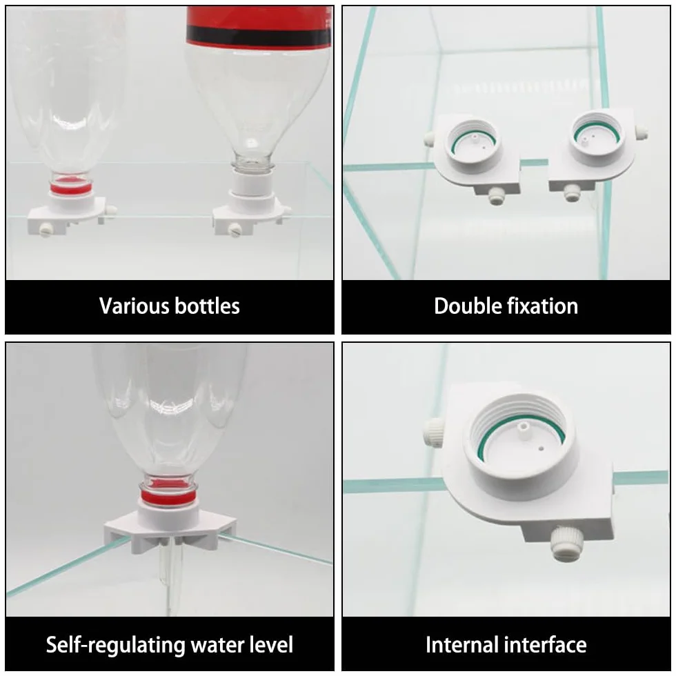 Remplisseur d'eau à remplissage automatique réservoir de poisson sans alimentation réduction du bruit têtes d'adaptateur poisson épaisseur paroi 1,5cm