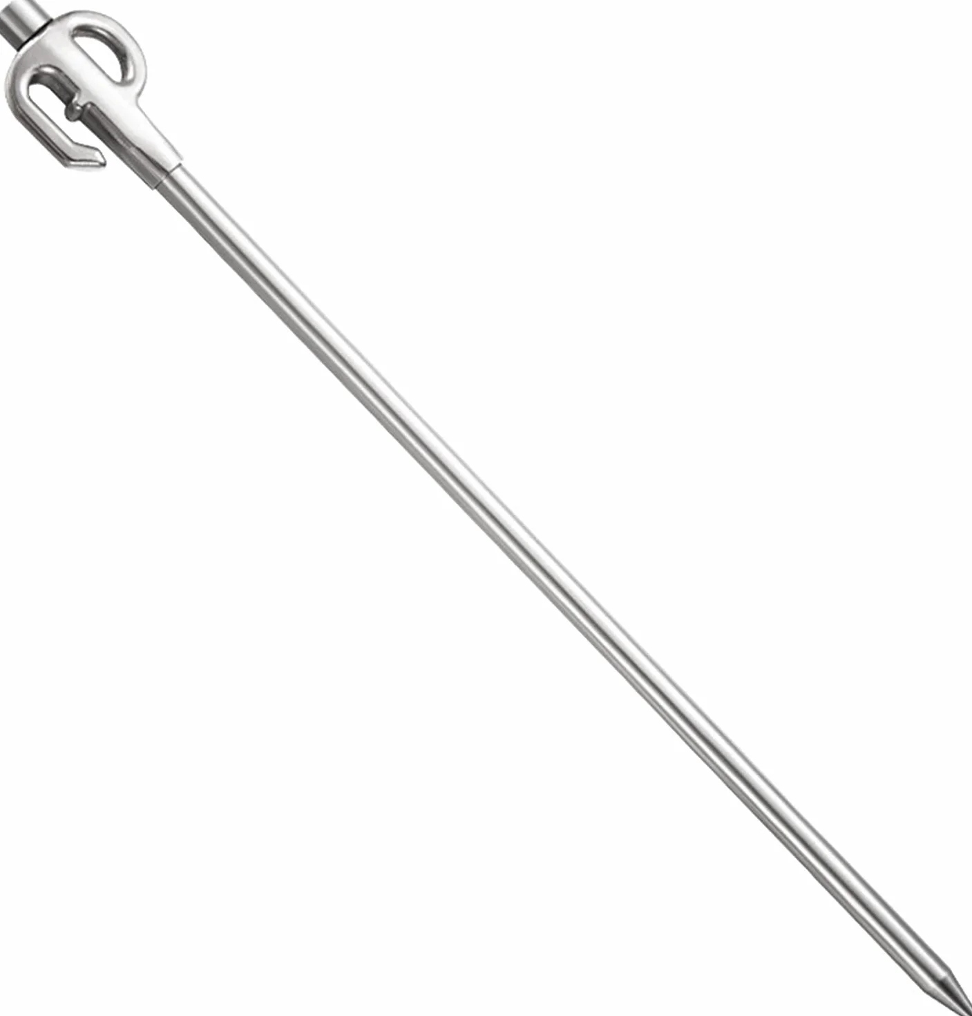 Piquet d'attache pour chien en acier inoxydable pivotant 360° 45 cm