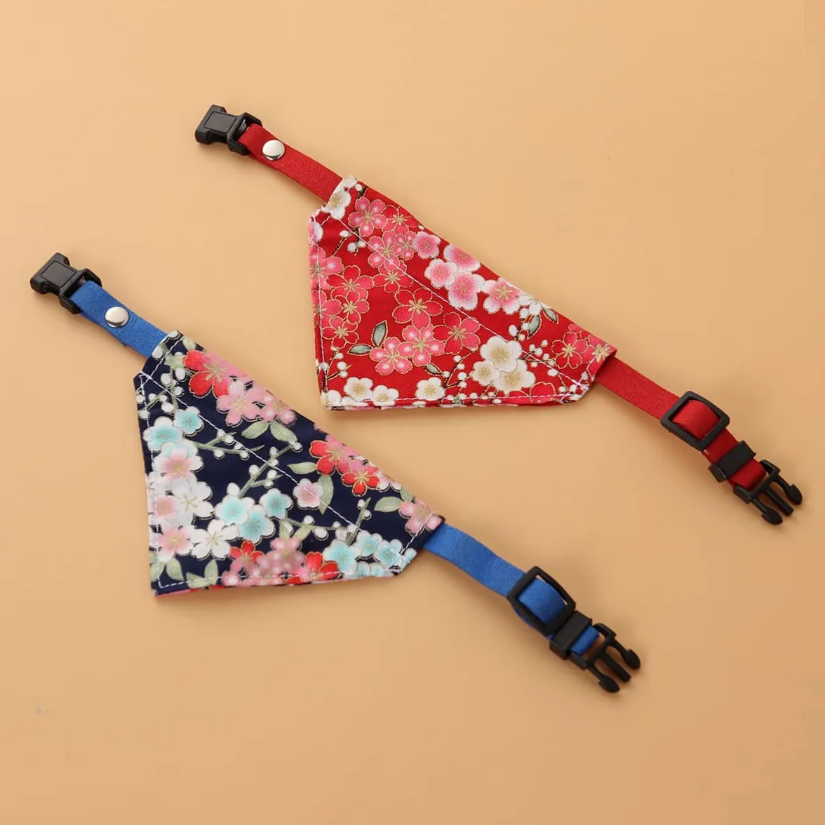 minkissy 6pièces Bandana Chien Triangle Motif Ajustable Accessoires Animaux Modèles Aléatoires