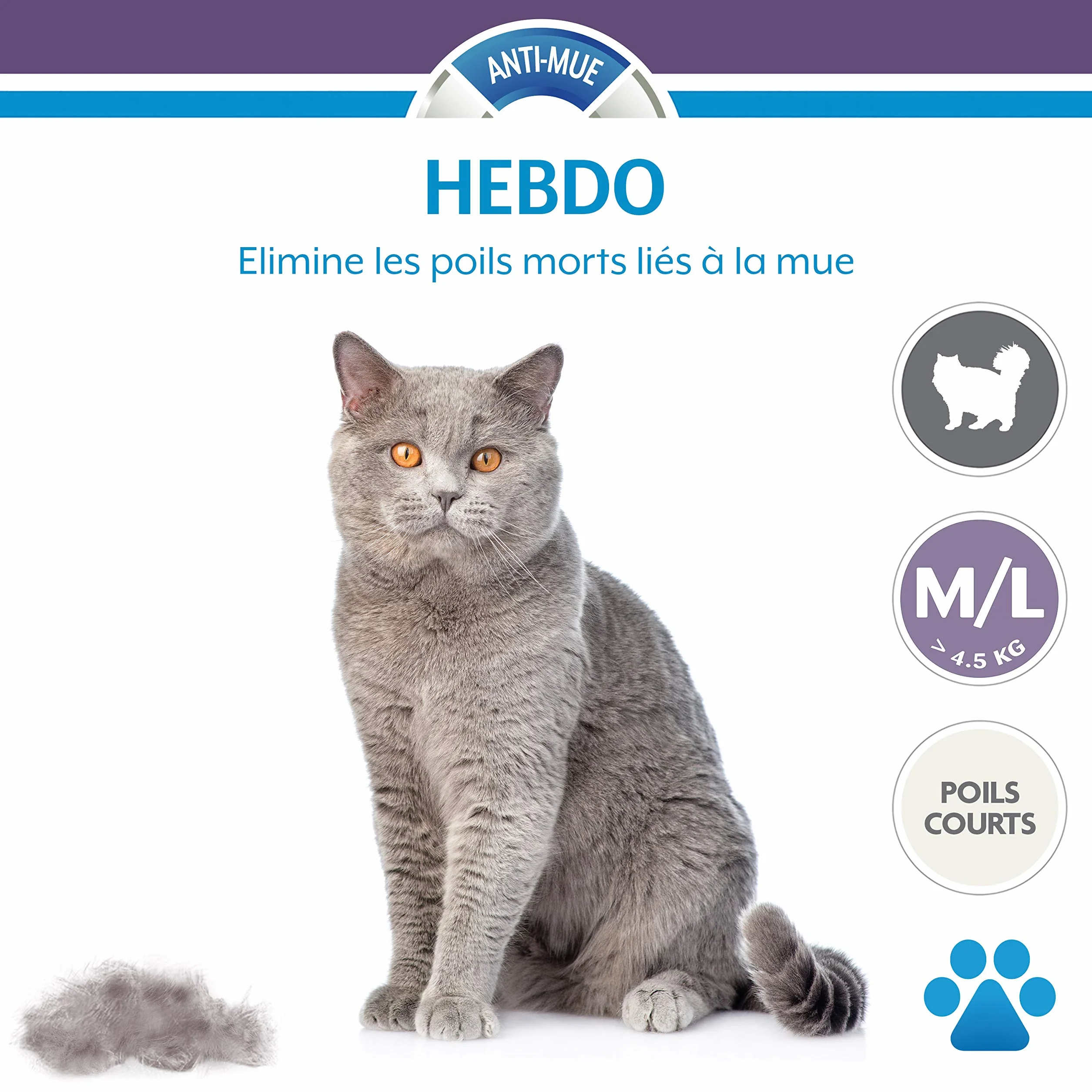 FURminator Outil Undercoat deShedding Chat L Poils courts