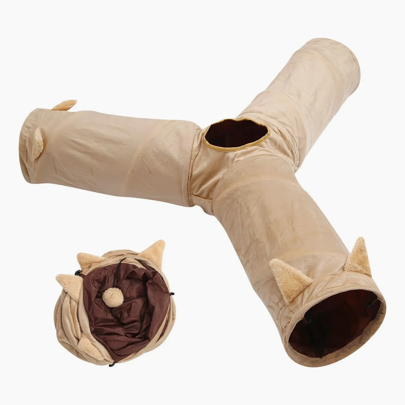 Jouet Interactif pour Chat Jouet Interactif Compact d'Enrichissement pour | Lits Tunnels de Chats Pour petits chiots et petits lapins et cours et arrière-cours et parcs et jard