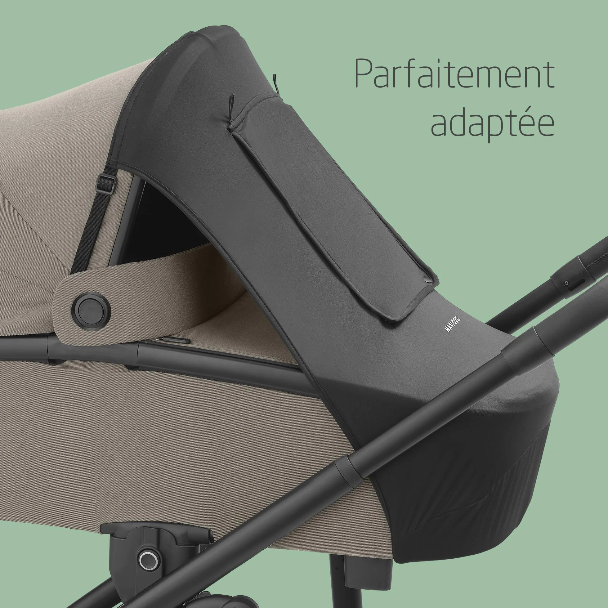 Maxi-Cosi Pare-soleil Protection UPF 50+ Fenêtre cache-cache Protection solaire bébé Noir