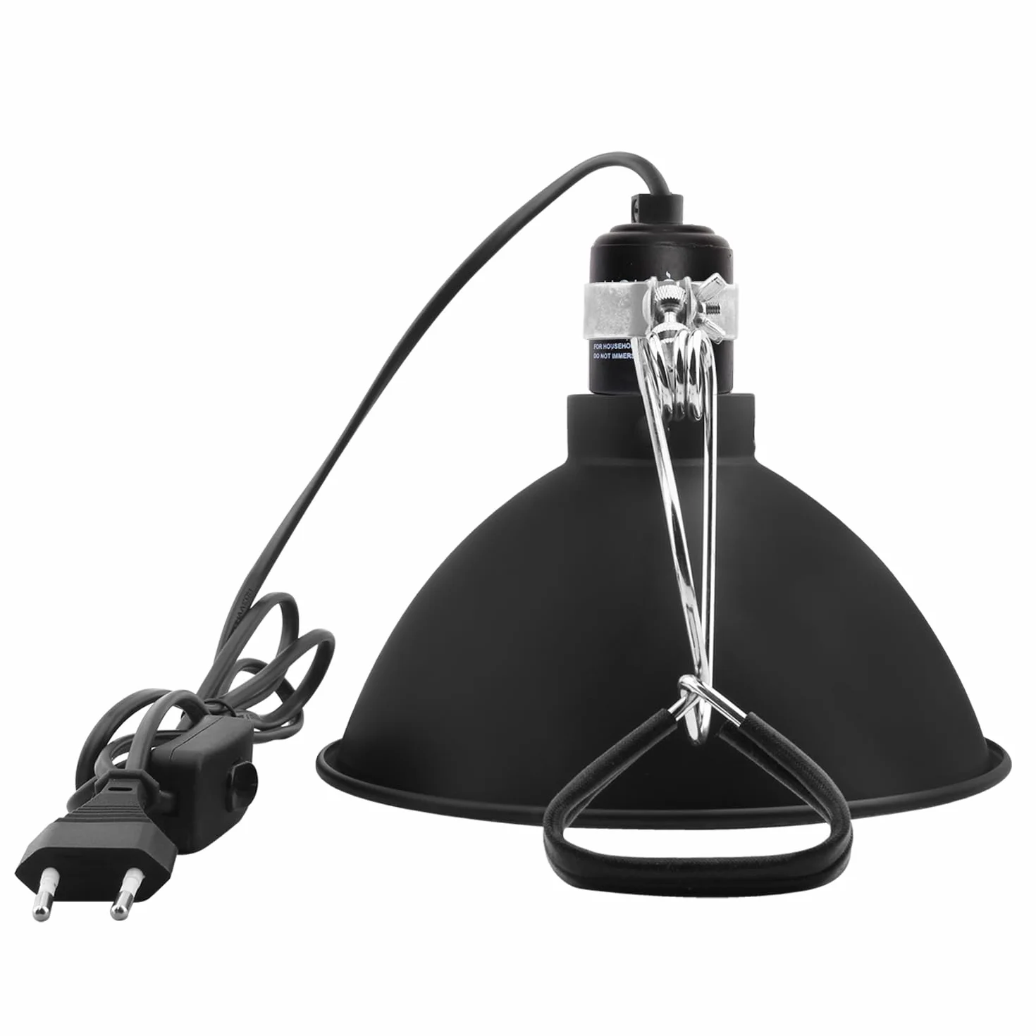 Support de lampe pour reptiles Réflecteur E27 21 cm céramique pour terrarium