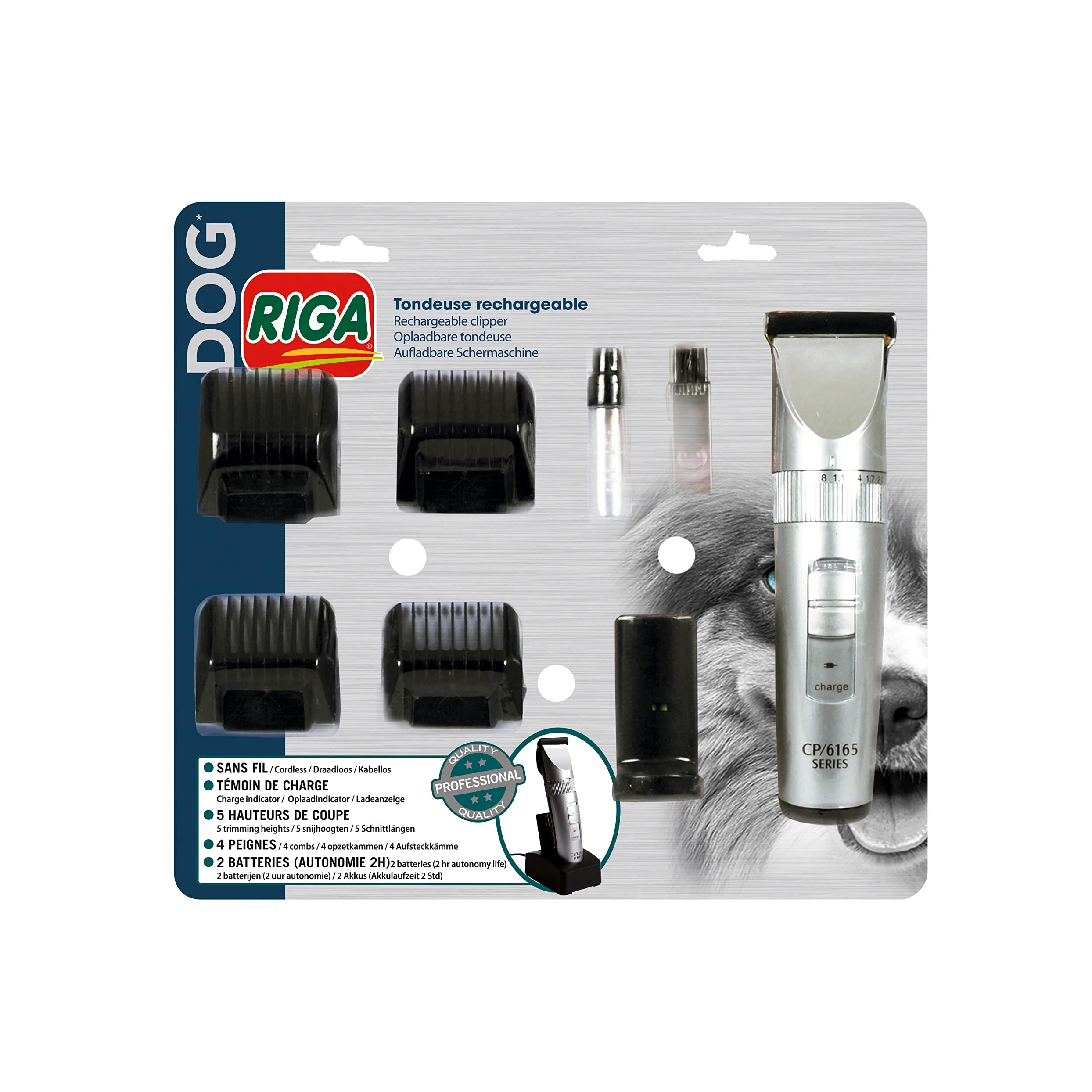Riga Tondeuse Rechargeable pour Chien
