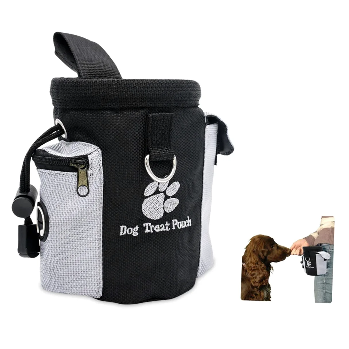 FRCOLOR 3 Pièces Pochette friandises pour Chien Sacs de friandises pour Chiens Sacs à collation Laisse de Dressage pour Chien de friandises pour Animaux de Compagnie Fonctionnement