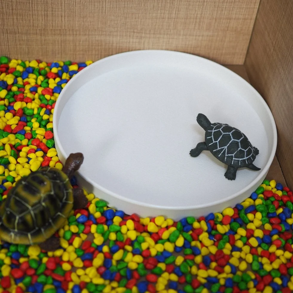 OMEM Gamelle pour reptiles Taille L Blanc