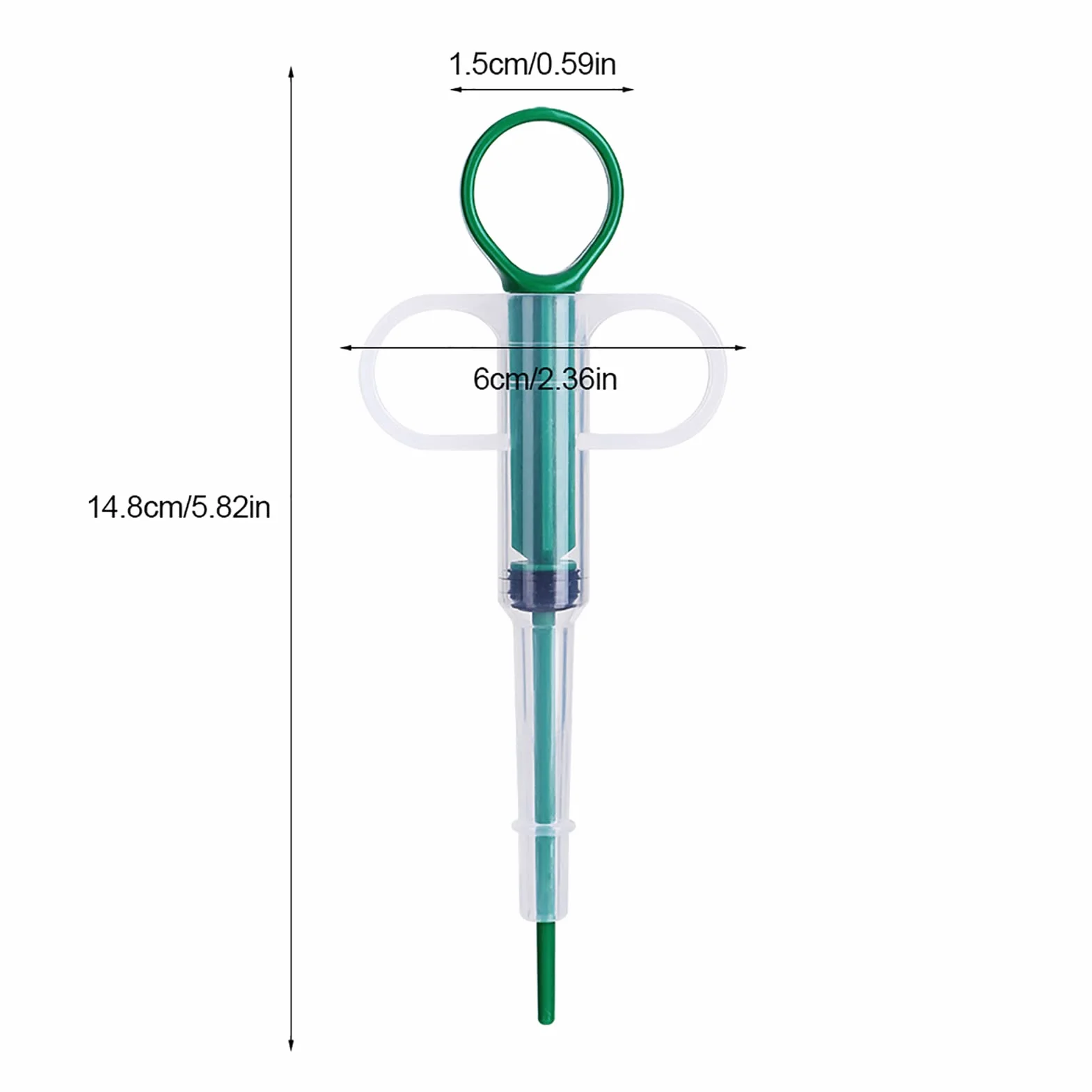 Distributeur de Pilules pour Animaux Seringue à Tête Ronde Capsule Comprimé Outil d'Alimentation