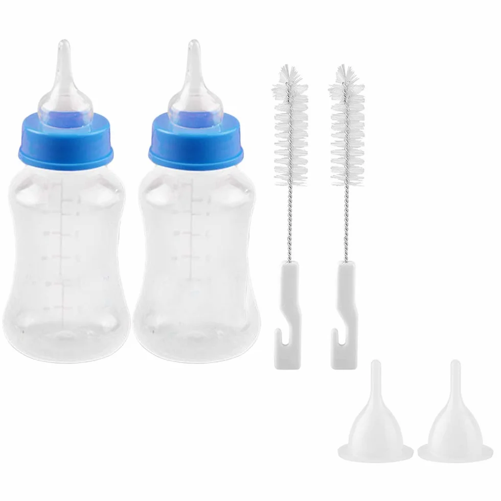 Biberon D'Élevage pour Chien et Chat 150 ML avec Brosse de Nettoyage, Kit Allaitement