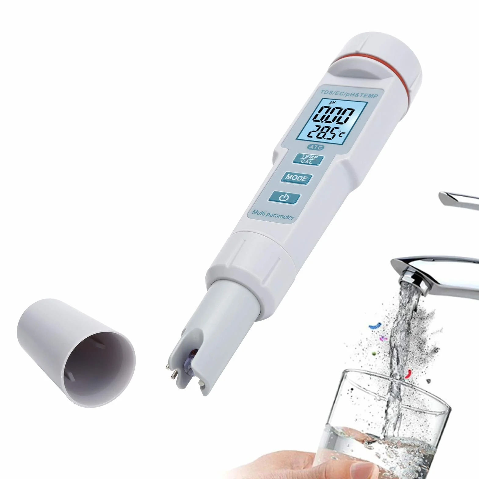 Compteur de salinité numérique haute performance pour aquarium eau salée piscine étang eau de mer