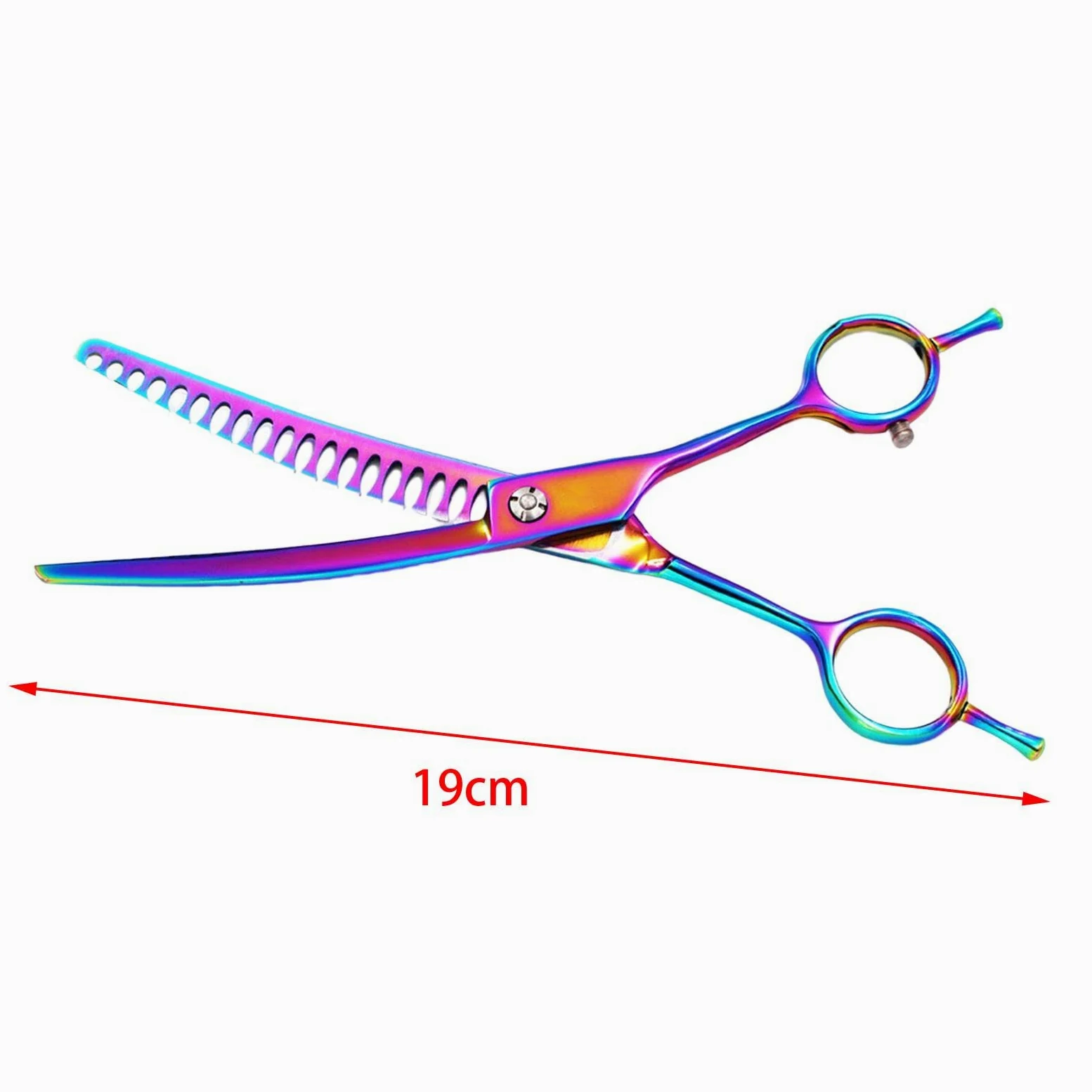 Ciseaux Courbés Effilage Animaux de Compagnie Ciseaux Minceur Cheveux Métal Outil Toilettage Acier Inoxydable Poignée Ergonomique Convient P, 6,5 Pouces