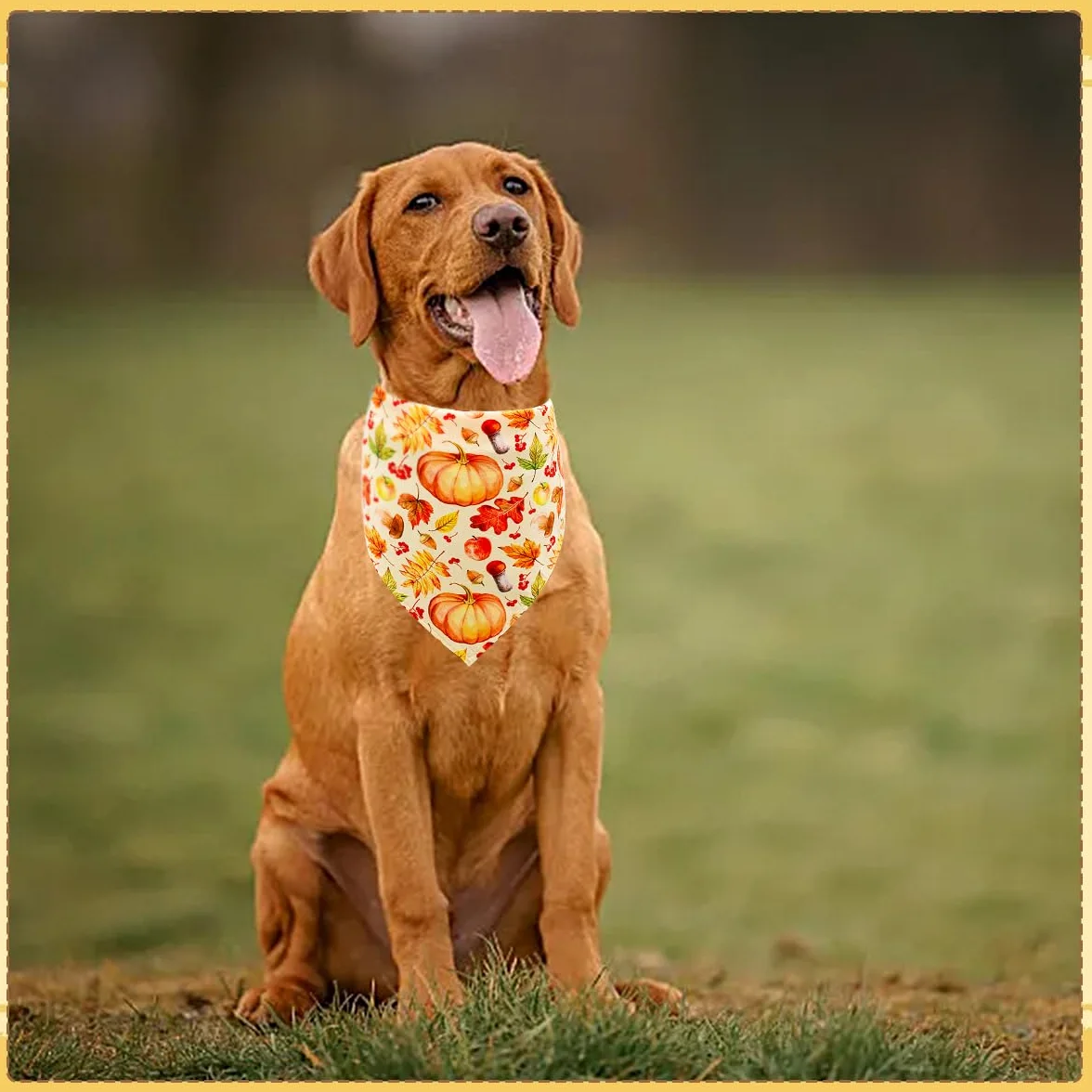 Lot de 100 bandanas pour chien - Motif feuilles - Motif forêt d'automne - Foulards triangulaires pour garçons et filles de petite et moyenne taille