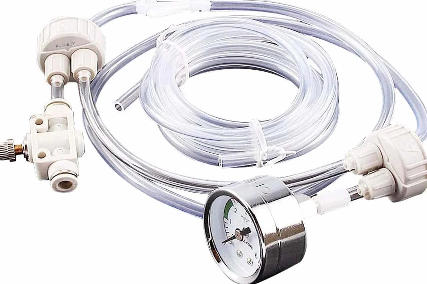 Kit système CO2 aquarium DIY générateur CO2 pour plantes d'eau avec valve bouteille manomètre