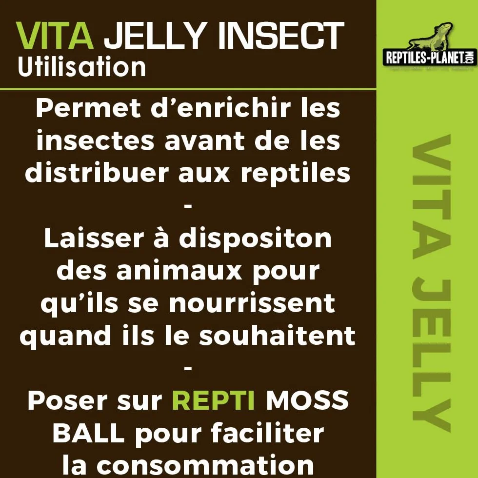 REPTILES PLANET Nourriture Vita Jelly Mix Insectes 10 Pièces