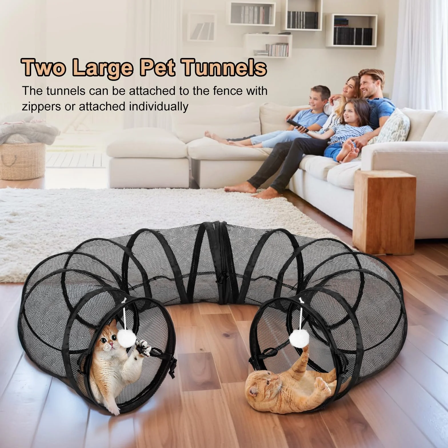 Ownpets Enclos pour chat extérieur Parc portable pliable Cage de transport pour animal domestique