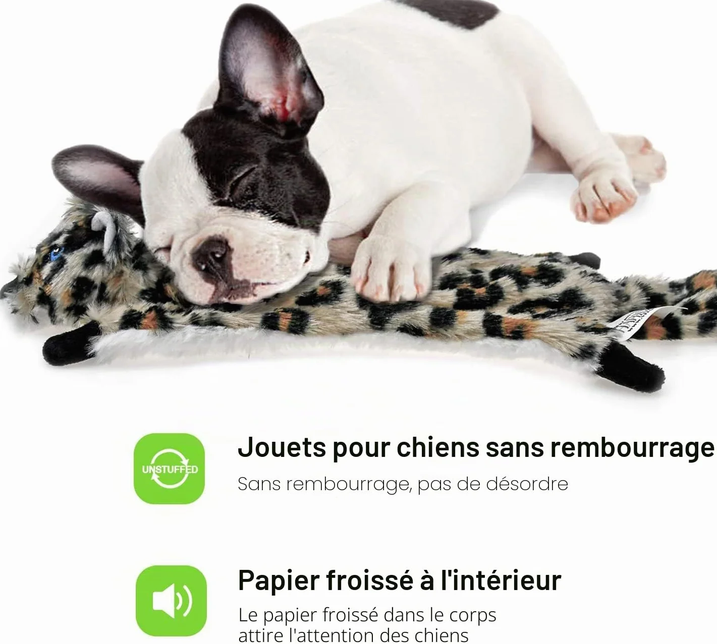 SHARLOVY Dog Squeaky Toys Pack de 6 Jouets pour Chiens Crinkle Jouets à mâcher durables Peluches Mignonnes