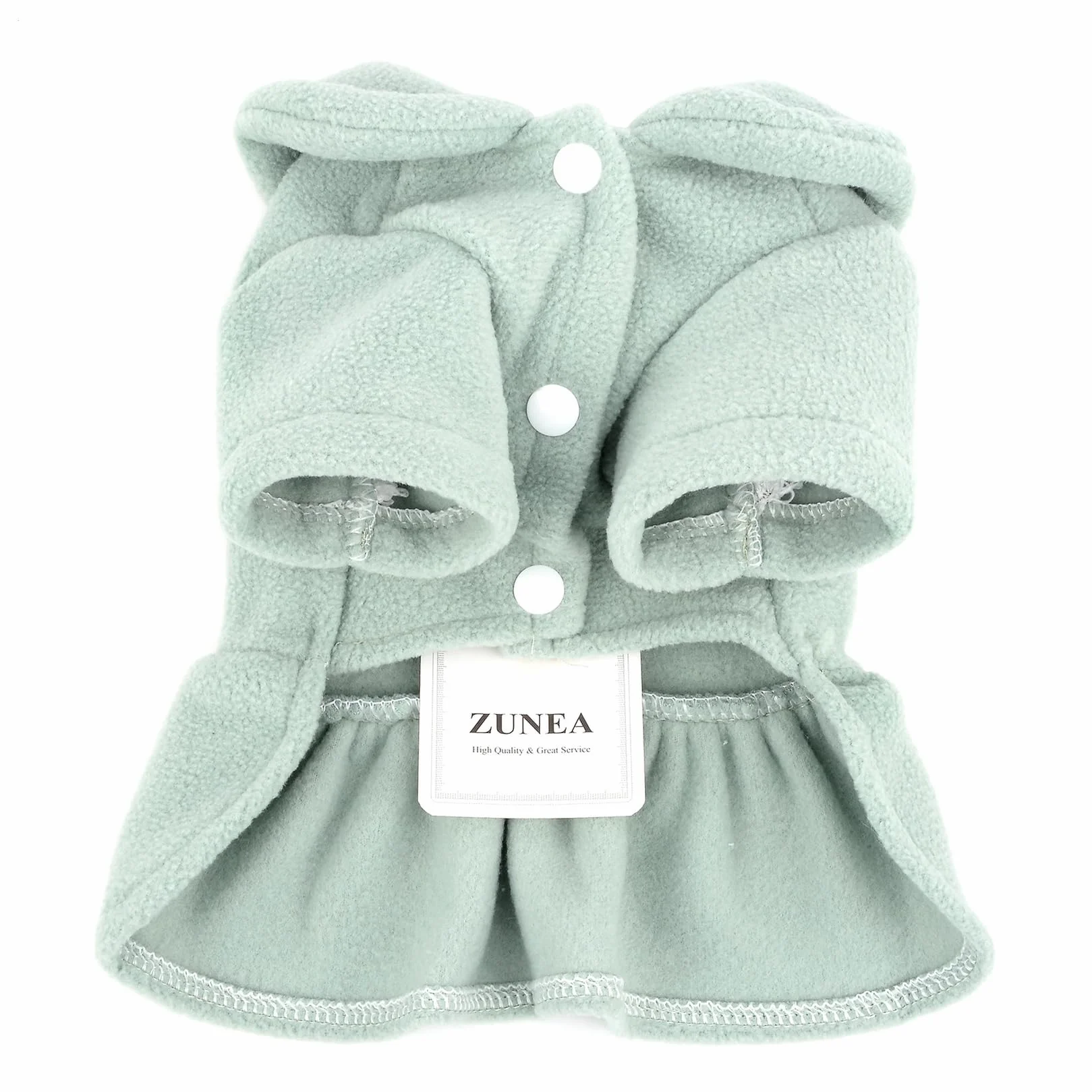 Robe d'hiver pour chiot Zunea, robe de princesse avec anneau en D, chaude pour chihuahua