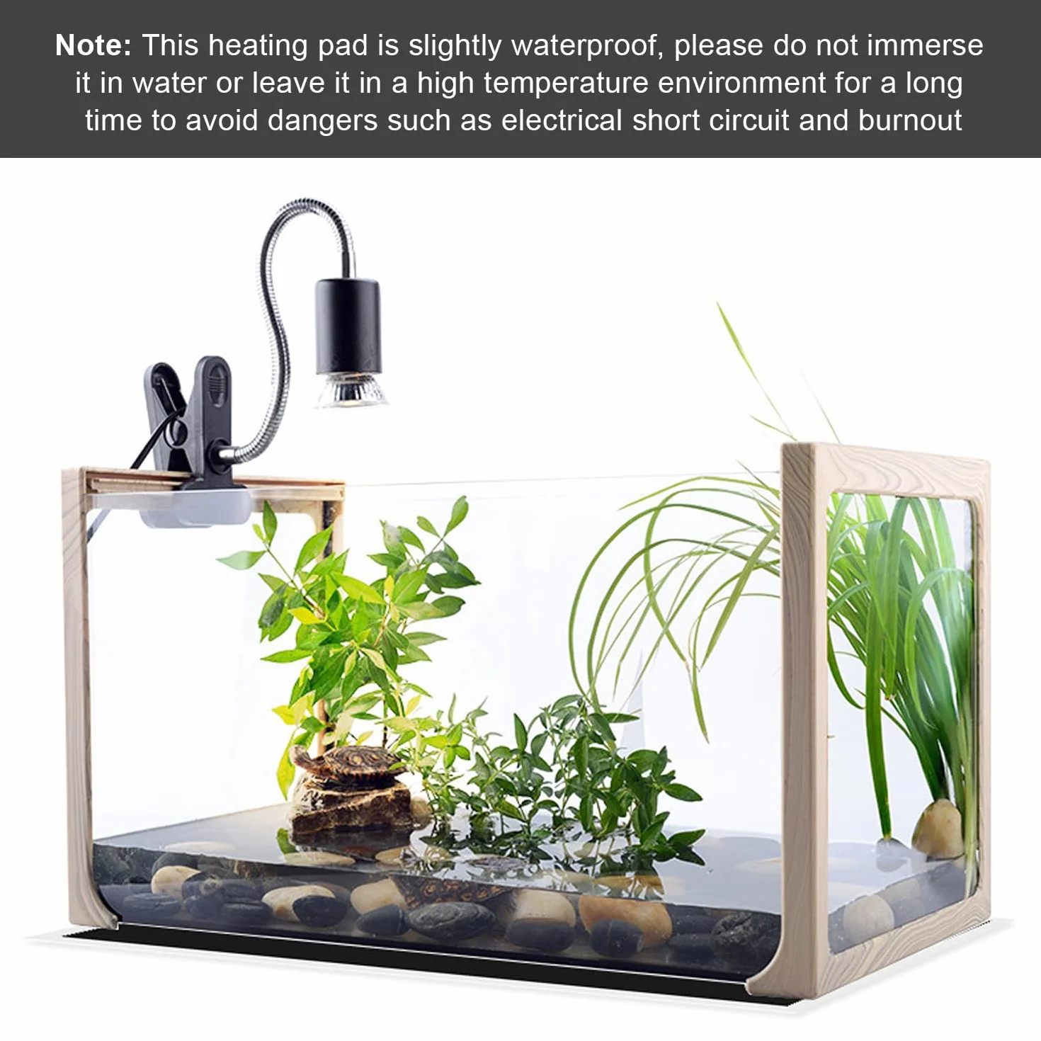 Tapis Chauffant Reptile pour Terrarium avec Contrôle de Température 28x28cm