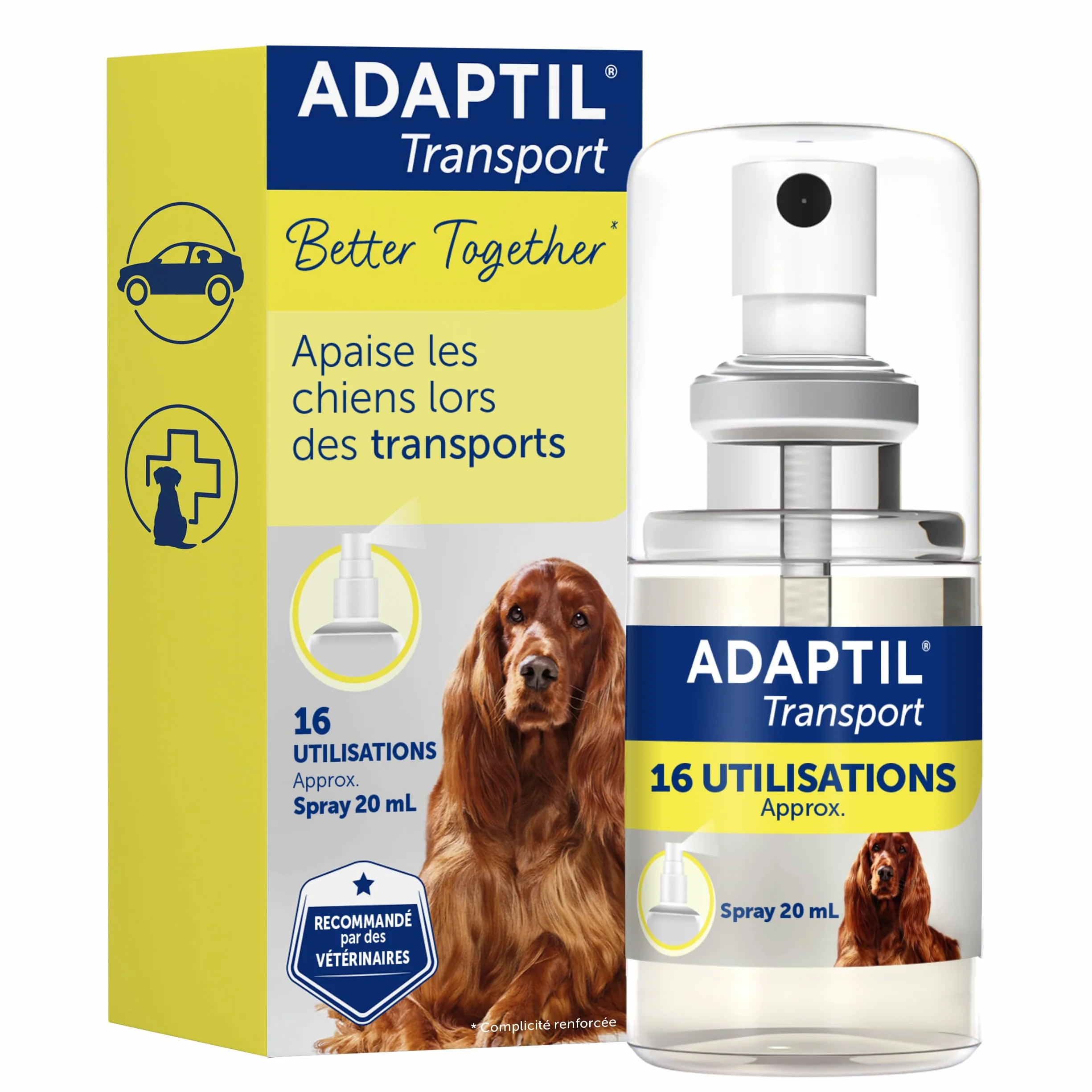 ADAPTIL Transport Spray 20ml Anti-Stress pour Chien