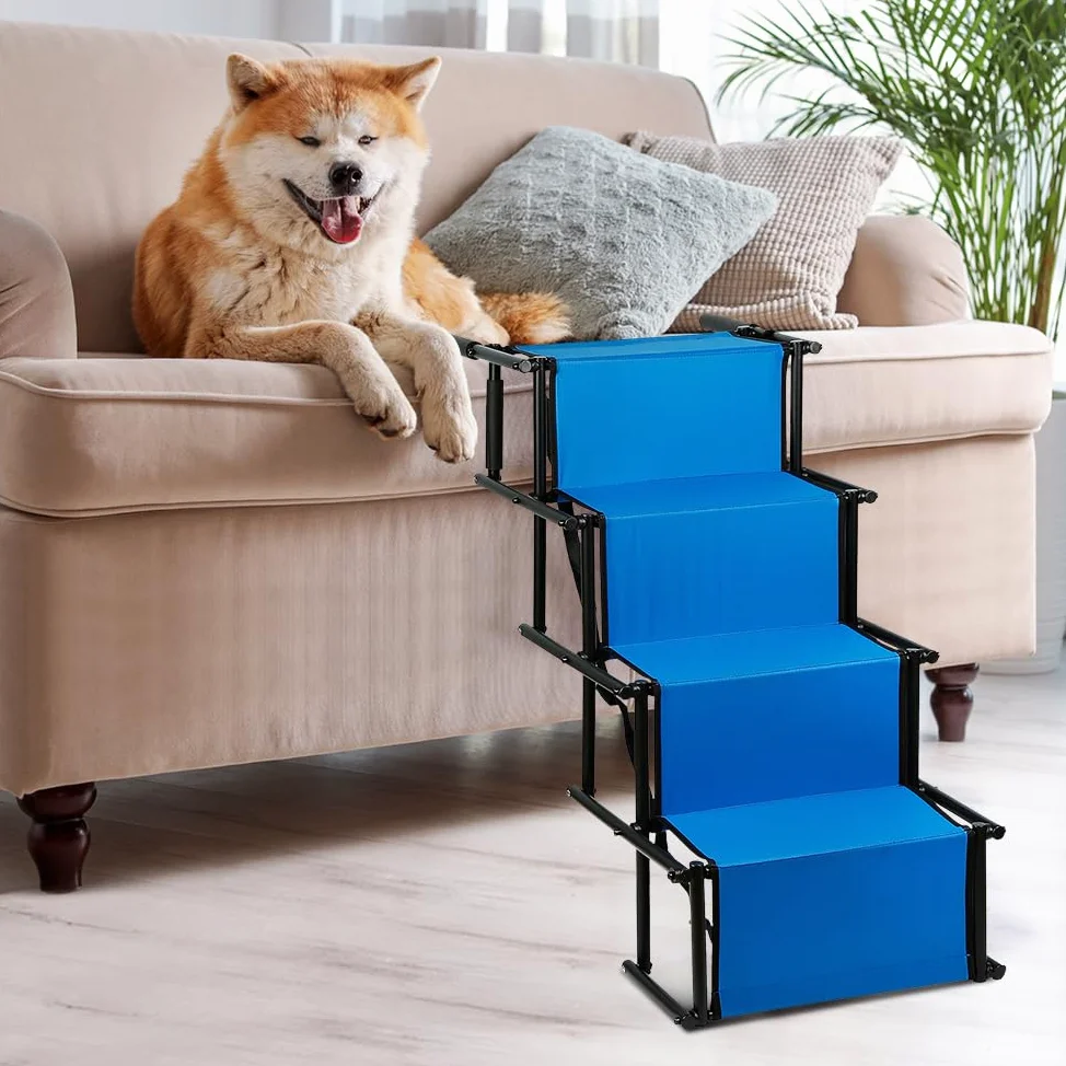 OHMG Rampe pliable et réglable pour chiens - Échelle pour animaux de compagnie grands et petits - Rampe voiture pour tous les véhicules - 75 kg