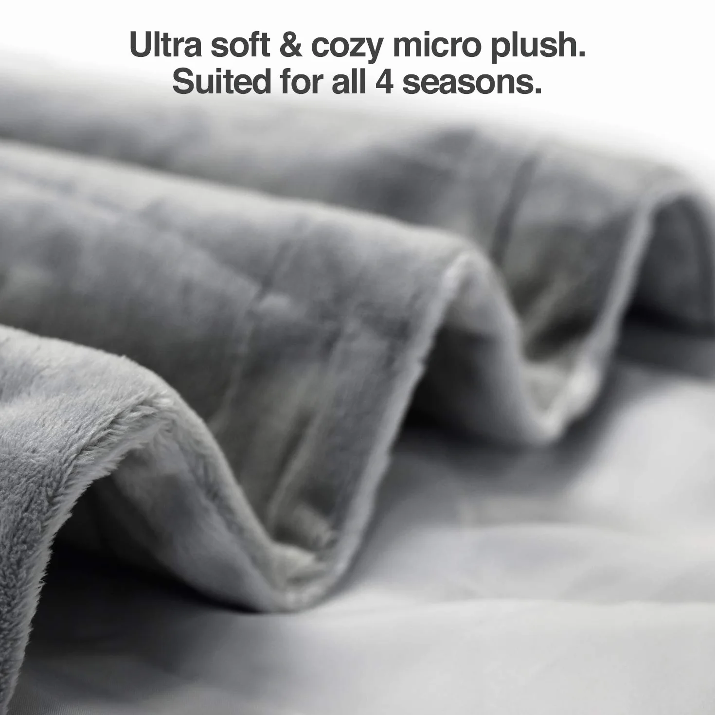 PetFusion Couverture pour Chien Premium 112x86 CM Peluche Micro Gris 100% Polyester