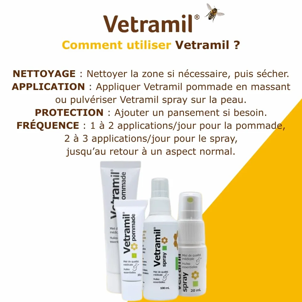 Anidev Vetramil Pommade Protectrice 30g Peaux Fragilisées Miel Huiles Essentielles