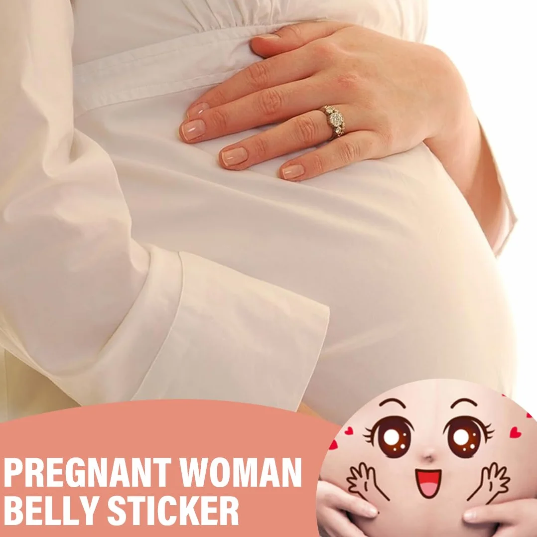 Accessoires Photo Grossesse Autocollants Expressions Faciales pour Femmes Enceintes Future Maman Décoration Ventre Photographie Maternité