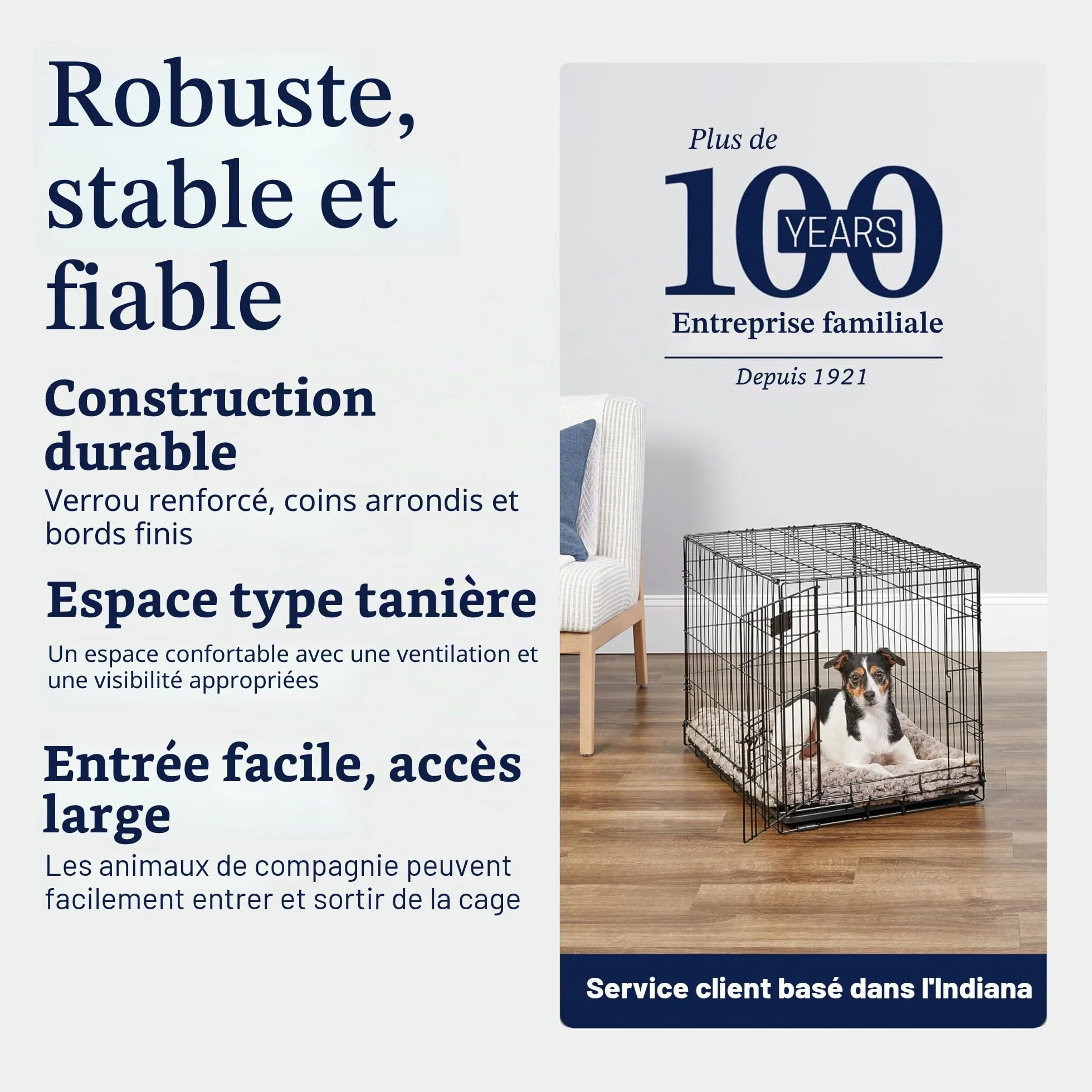 MidWest Homes for Pets iCrate 76,2 cm Cage pour Chiens Noir