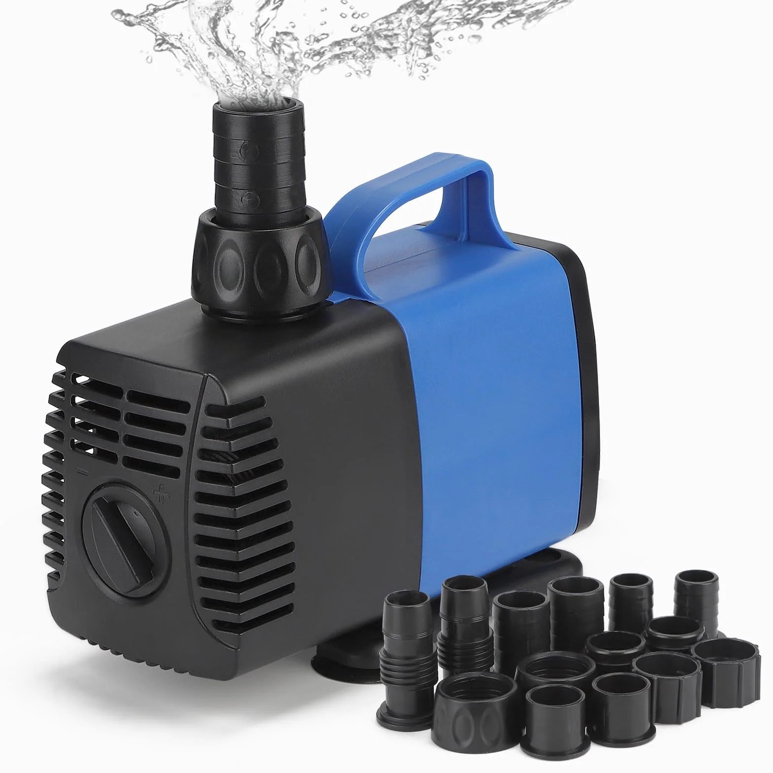 Pompe à Eau Submersible 6500 L/h 65W Ultra Silencieuse avec 10 Buses pour Aquarium Bassin Fontaine
