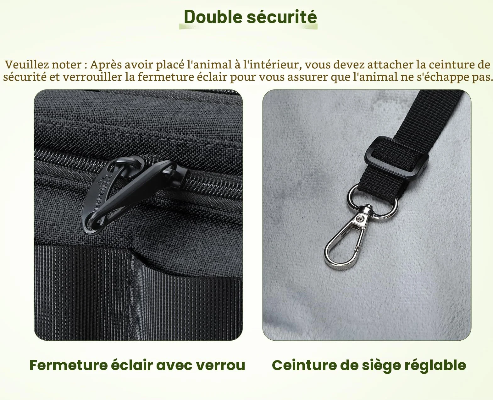 Pecute Sac de Transport Chat Extensible Pliable Voyage Avion Train Noir