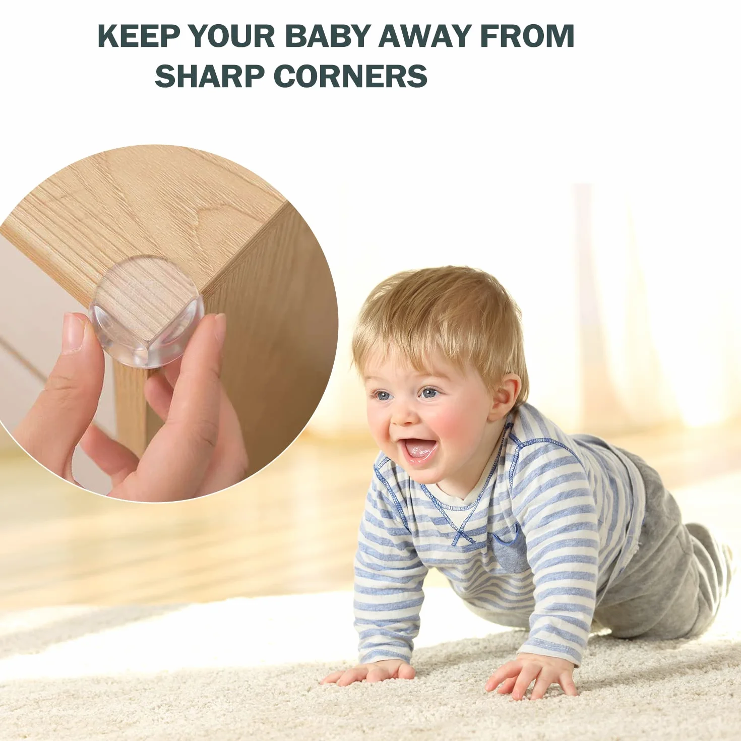 Protège Angle de Table Bébé, 20 PCS Protection Coins de Meubles avec Colle Améliorée