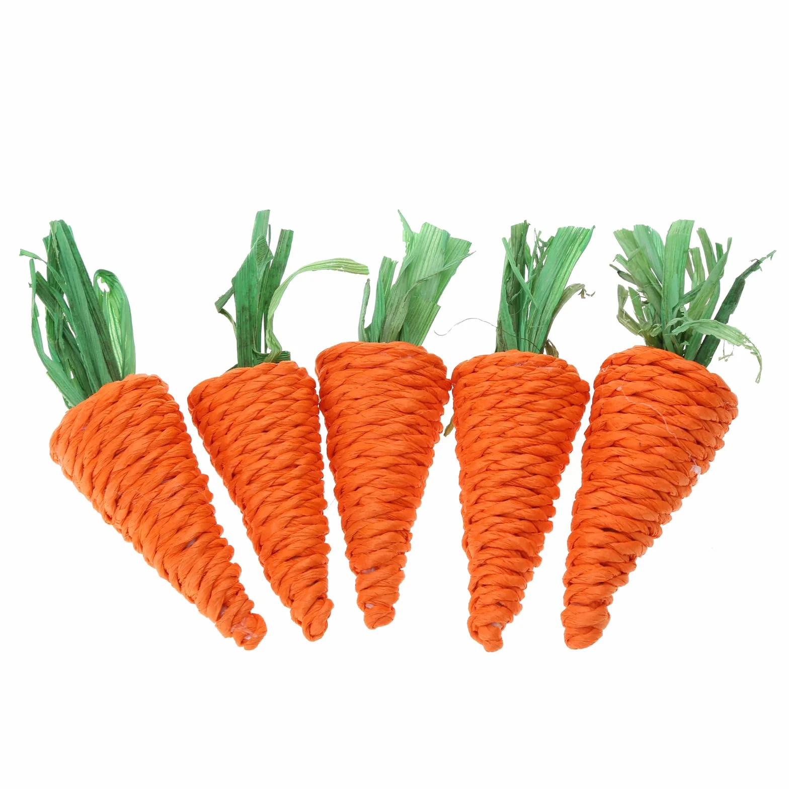 Lot de 5 jouets à mâcher en forme de carotte pour lapin chinchilla