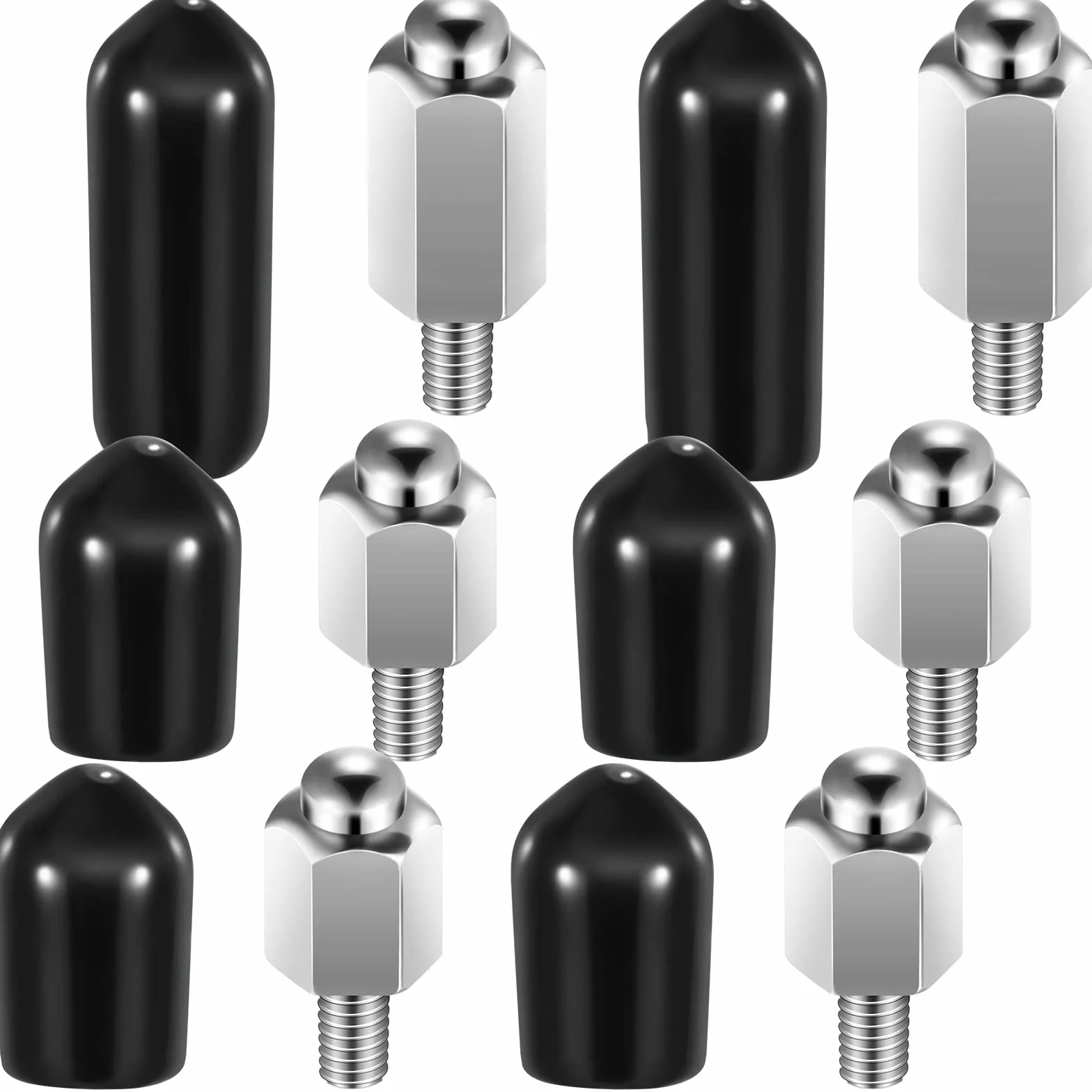 Colliers de dressage chien points de contact supplémentaires 12 pièces rechange griffes capuchons caoutchouc conducteur