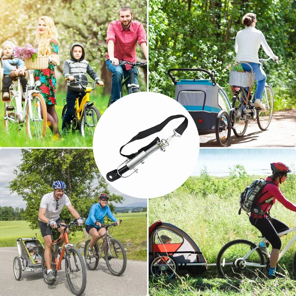 Attelage Remorque Vélo en Acier Adaptateur Connecteur
