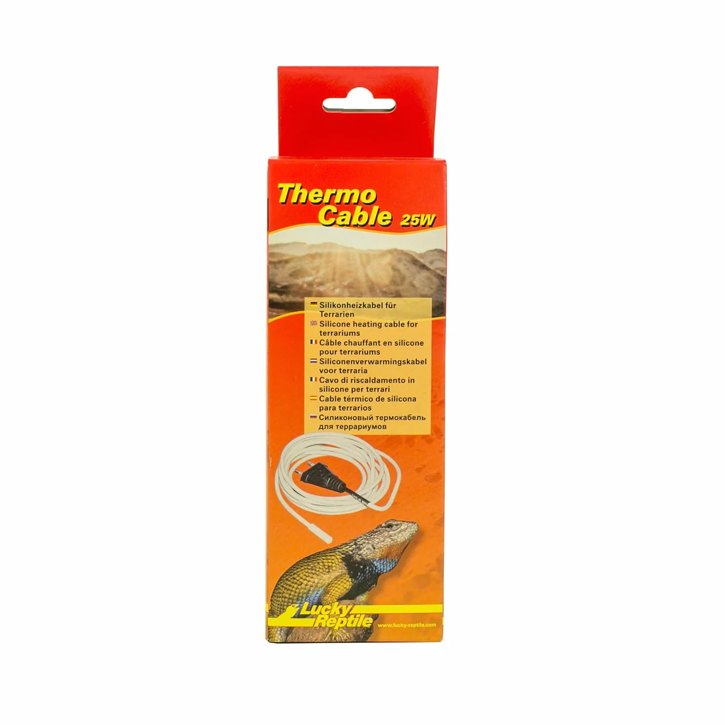 Lucky Reptile Thermo Cable Câble Chauffant 25 W 4,8 m Terrarium Silicone étanche