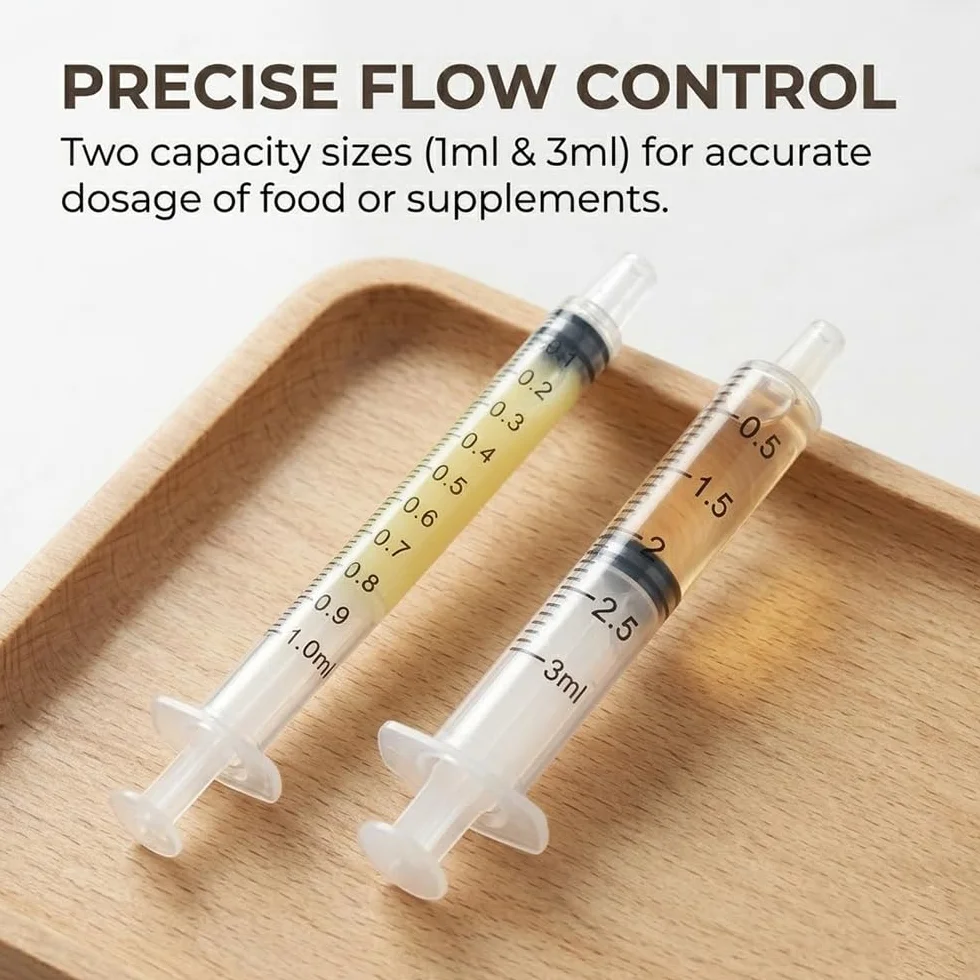 Kit d'Alimentation Manuelle pour Oiseaux avec Seringues 1ml & 3ml et 10 Tuyaux Flexibles