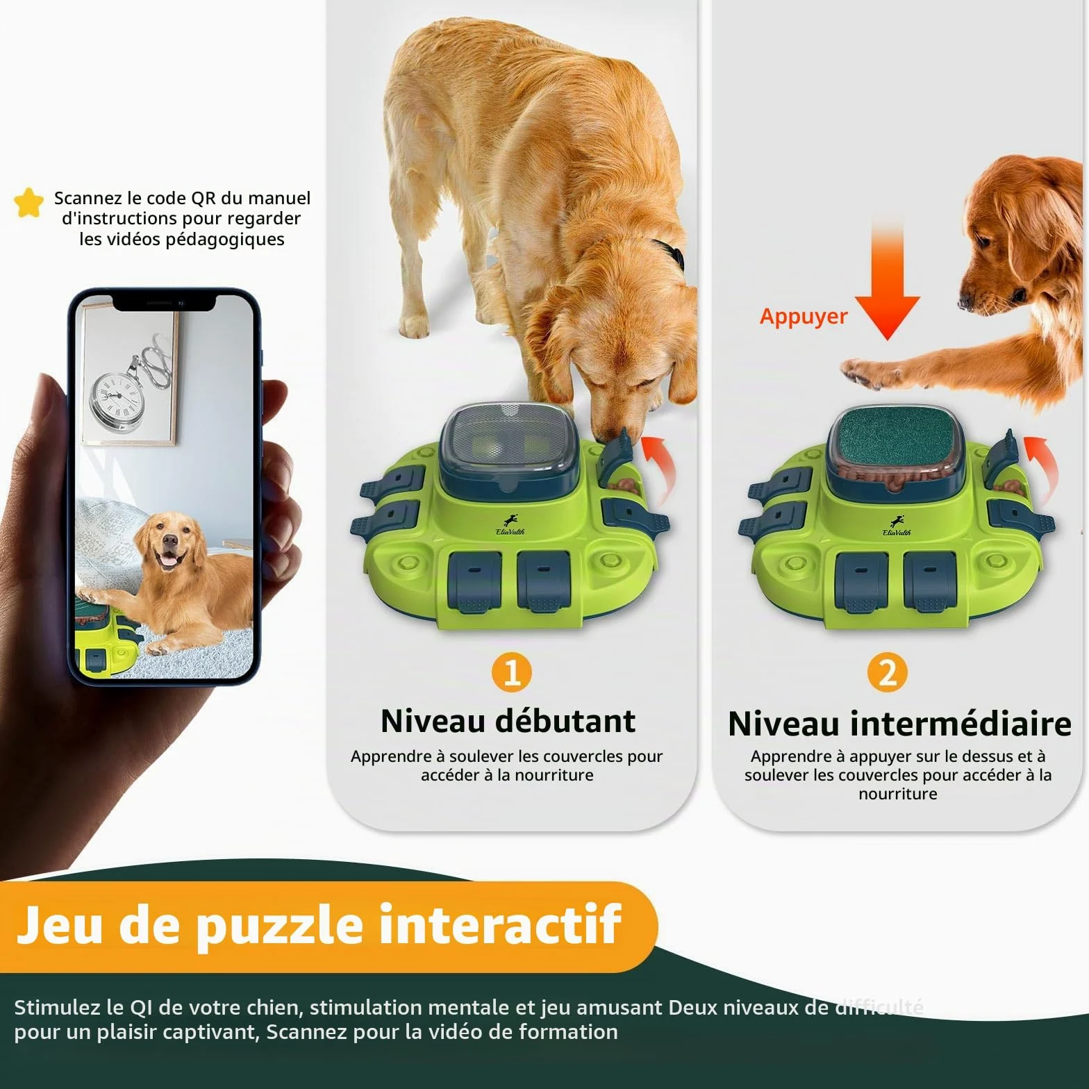 Lime à ongles pour chien, jouet 3 en 1 pour chien puzzle à 2 niveaux, gamelles pour chien à alimentation lente et lime à ongles, lime à ongles pour chiens, planche à griffes pour chien, lime